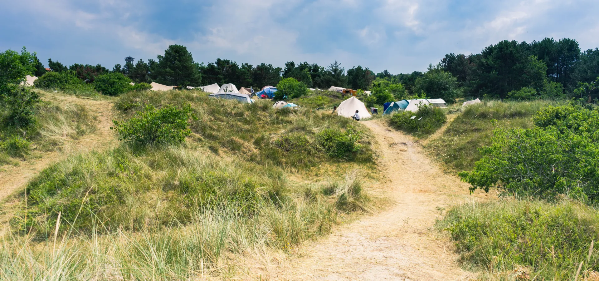 Route naar kamperen