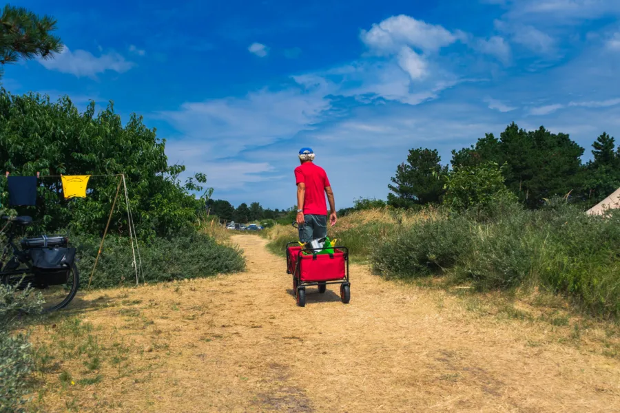 Onderweg naar strand